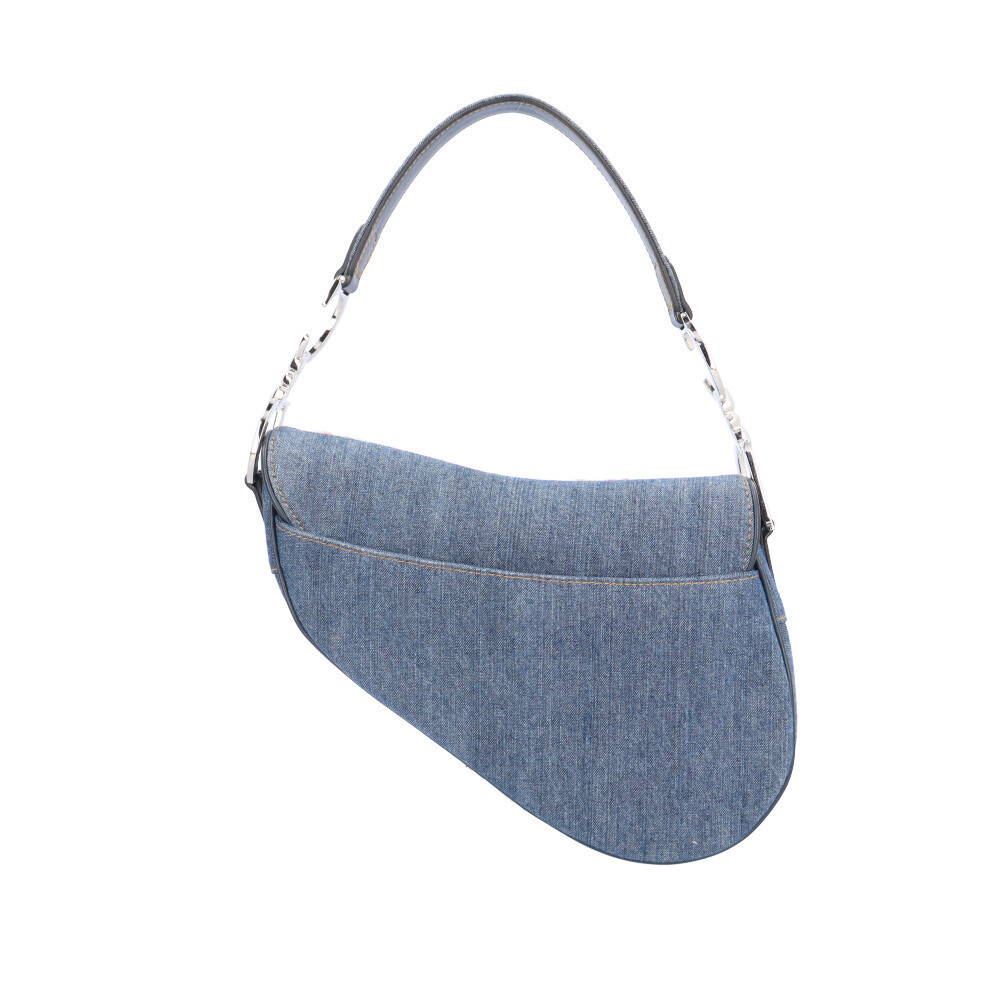 Christian Dior Saddle Bag Denim Blue - Picture 3 of 7
